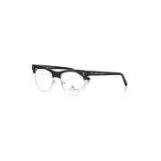 Clubmaster Metalen Frame Bril Frankie Morello , Black , Heren