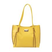 Trendy Handtas met Magnetische Sluiting Baldinini , Yellow , Dames