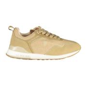 Sportieve Beige Veterschoenen met Logo U.s. Polo Assn. , Beige , Heren