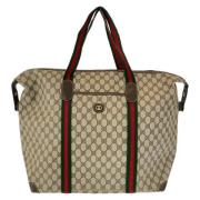 Pre-owned Canvas travel-bags Gucci Vintage , Brown , Dames