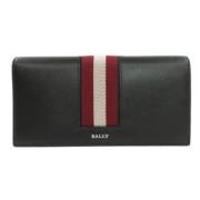 Pre-owned Leather wallets Bally Pre-owned , Black , Dames