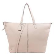 Pre-owned Leather totes Coach Pre-owned , White , Dames