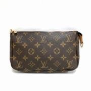 Pre-owned Canvas clutches Louis Vuitton Vintage , Brown , Dames