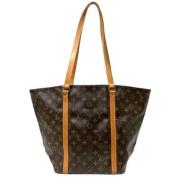 Pre-owned Canvas handbags Louis Vuitton Vintage , Brown , Dames