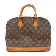 Pre-owned Fabric handbags Louis Vuitton Vintage , Brown , Dames