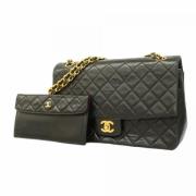 Pre-owned Leather chanel-bags Chanel Vintage , Black , Dames