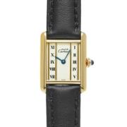 Pre-owned Glass watches Cartier Vintage , Yellow , Dames