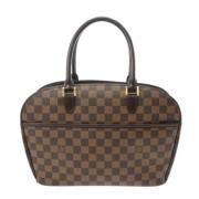 Pre-owned Canvas handbags Louis Vuitton Vintage , Brown , Dames