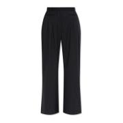 Broek met gestreept patroon Munthe , Black , Dames