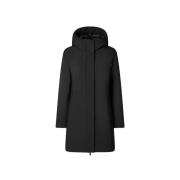 Zwarte Winterparka met Thermische Vulling Save The Duck , Black , Dame...