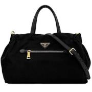 Pre-owned Leather prada-bags Prada Vintage , Black , Dames