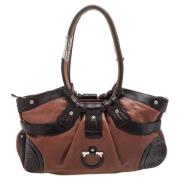 Pre-owned Leather shoulder-bags Salvatore Ferragamo Pre-owned , Brown ...