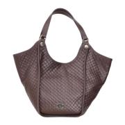 Bruine Shopper Tas met Diamantpatroon Marc Ellis , Brown , Dames