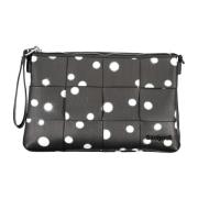 Zwarte handtas met polka dots en kettingriem Desigual , Black , Dames