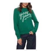 Dames Logo Sweater Guess , Green , Dames