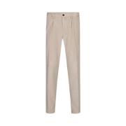 Moderne Chino's voor Stijlvol Comfort Profuomo , Brown , Heren