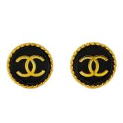 Pre-owned Fabric chanel-jewelry Chanel Vintage , Yellow , Dames