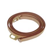 Pre-owned Leather belts Louis Vuitton Vintage , Beige , Dames