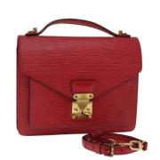 Pre-owned Leather louis-vuitton-bags Louis Vuitton Vintage , Red , Dam...