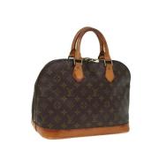 Pre-owned Canvas handbags Louis Vuitton Vintage , Brown , Dames