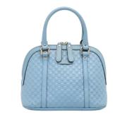 Pre-owned Leather gucci-bags Gucci Vintage , Blue , Dames