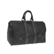 Pre-owned Canvas handbags Louis Vuitton Vintage , Black , Dames