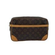 Pre-owned Canvas clutches Louis Vuitton Vintage , Brown , Dames