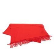 Pre-owned Wool scarves Hermès Vintage , Red , Dames