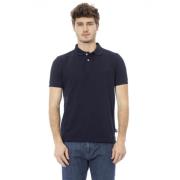 Geborduurde Polo T-shirts Korte Mouw Baldinini , Blue , Heren