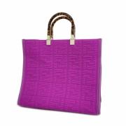 Pre-owned Cotton fendi-bags Fendi Vintage , Purple , Dames