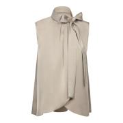 Beige Topkleding voor Vrouwen Aw24 Blanca Vita , Beige , Dames