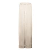 Beige Broek Verhoog Garderobe Stijl Blanca Vita , Beige , Dames