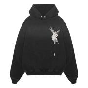 Archangel Gebreide Hoodie Represent , Black , Heren