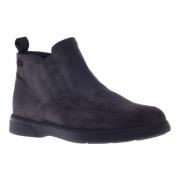 Ankle boots in dark grey suede Baldinini , Blue , Heren