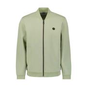 Piqué Bomber Rits Jas No Excess , Green , Heren