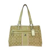 Pre-owned Canvas shoulder-bags Coach Pre-owned , Beige , Dames