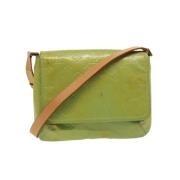 Pre-owned Leather louis-vuitton-bags Louis Vuitton Vintage , Green , D...