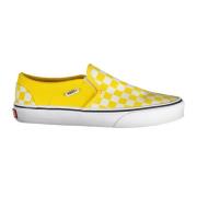 Gele sportieve instap sneakers met logo Vans , Yellow , Dames