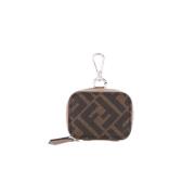 Monogram Print AirPods Hoesje Fendi , Brown , Heren