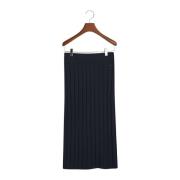 Wollen rok met brede ribben Gant , Blue , Dames