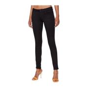 Slim Donker Denim Skinny Jeans Guess , Black , Dames