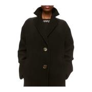 Zwarte Jas Enter Cappotto Pinko , Black , Dames