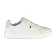 Sportieve Veterschoenen Wit Polyester Tommy Hilfiger , White , Dames