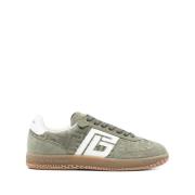 Sportieve Logo Print Sneakers Balmain , Green , Dames