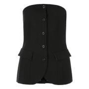 Bustier in Sakko-Stijl Marc Cain , Black , Dames