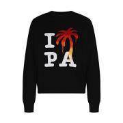 Stijlvol Sweatshirt voor een Trendy Look Palm Angels , Black , Heren