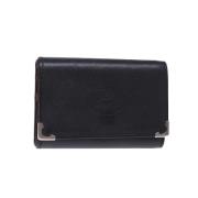 Pre-owned Leather key-holders Cartier Vintage , Black , Dames