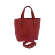 Pre-owned Leather louis-vuitton-bags Louis Vuitton Vintage , Red , Dam...