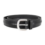 Sporty Bull Soft Waist Belt Orciani , Black , Heren