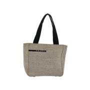 Pre-owned Canvas prada-bags Prada Vintage , Gray , Dames